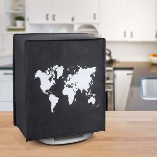 Husa de protectie pentru Thermomix TM6/TM5, Kwmobile, Negru/Alb, Plastic, 55449.01