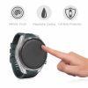 Set 2 Huse pentru Huawei Watch 3 Pro, kwmobile, Sticla securizata, Negru / Transparent, 55794.01