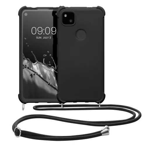 Husa pentru Google Pixel 4a, Silicon, Negru, 53842.01