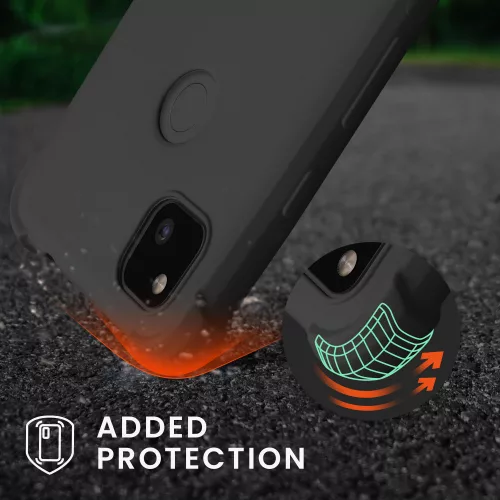 Husa pentru Google Pixel 4a, Silicon, Negru, 53842.01