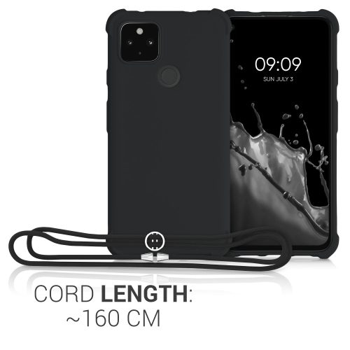 Husa pentru Google Pixel 4a 5G, Silicon, Negru, 55914.01