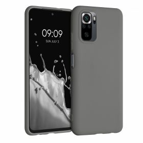   Husa pentru Xiaomi Redmi Note 10 / Redmi Note 10S, Silicon, Gri, 54541.155, kwmobile