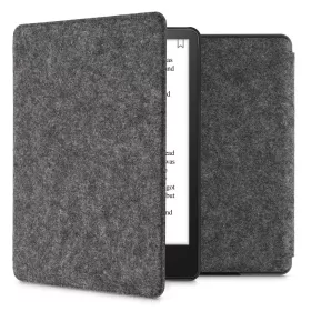   Husa pentru Kindle Paperwhite 11, Textil, Gri, kwmobile, 56259.19