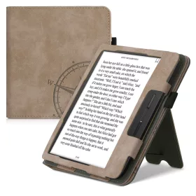   Husa pentru Tolino Vision 5, Piele ecologica, Maro, kwmobile, 56270.01