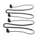 Set 2 Curele pentru casti Samsung Galaxy Buds Pro, Kwmobile, Negru, Silicon, 56874.01