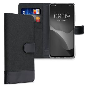   Husa pentru Xiaomi Redmi Note 10 / Redmi Note 10S, Textil, Negru, 56898.73, kwmobile