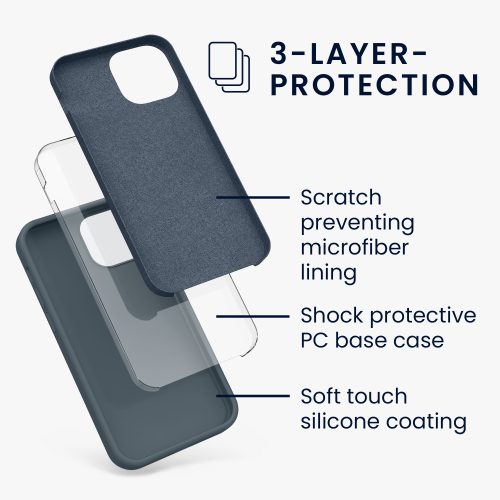 Husa pentru Apple iPhone 13 Mini, Silicon, Verde, 55877.202, kwmobile