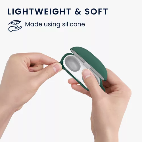 Husa pentru casti Beats Studio Buds, Kwmobile, Verde, Silicon, 55796.80