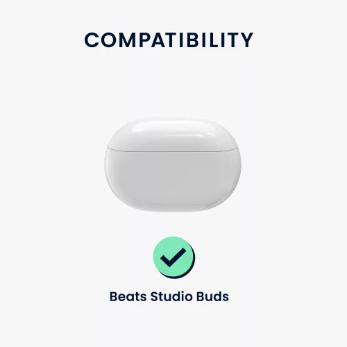 Husa pentru casti Beats Studio Buds, Kwmobile, Verde, Silicon, 55796.80