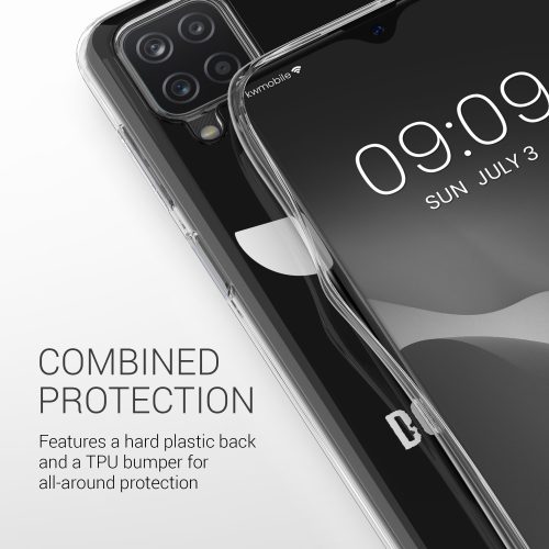 Husa pentru Samsung Galaxy A12, Silicon, Alb, 54210.04, kwmobile