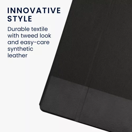 Husa pentru tableta Samsung Galaxy Tab S8 Ultra, Kwmobile, Gri/Negru, Textil, 57139.73