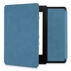   Husa pentru Amazon Kindle Paperwhite 11, Kwmobile, Albastru, Piele ecologica, 57159.78