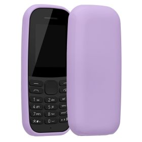   Husa Kwmobile pentru Nokia 105 (2019), Silicon, Mov, 53673.108