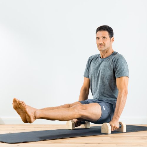 Set 2 Paralete fitness Navaris, 25x10x9.5 cm, baza antiderapanta, suport 200 kg, 57259.2