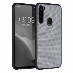   Husa Kwmobile pentru Xiaomi Redmi Note 8, Textil, Gri, 57491.22