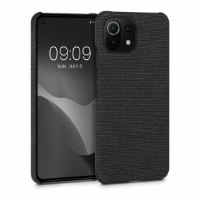   Husa Kwmobile pentru Xiaomi Mi 11 Lite 5G/11 Lite 5G NE, Textil, Gri, 57487.19