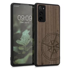   Husa Kwmobile pentru Samsung Galaxy S20 FE, Lemn, Maro, 54370.07