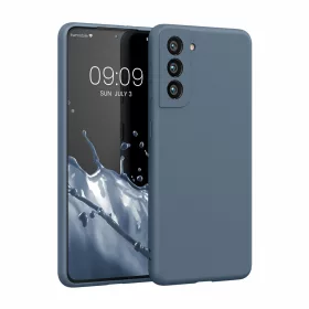   Husa Kwmobile pentru Samsung Galaxy S21, Silicon, Albastru, 56681.202