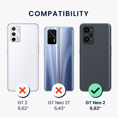 Husa Kwmobile pentru Realme GT Neo 2, Silicon, Verde, 57579.169