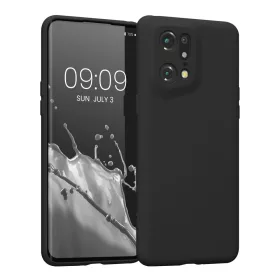   Husa Kwmobile pentru OPPO Find X5 Pro, Silicon, Negru, 57631.47