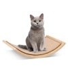 Pat suspendat pentru pisici Navaris, Lemn, Maro, 57581.01