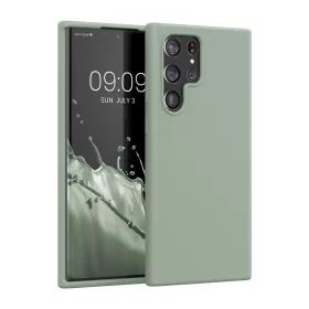   Husa Kwmobile pentru Samsung Galaxy S22 Ultra, Silicon, Verde, 56765.172