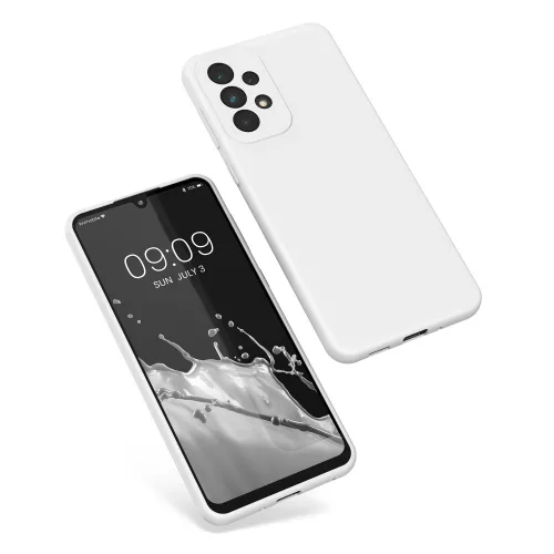 Husa Kwmobile pentru Samsung Galaxy A33 5G, Silicon, Alb, 57833.48