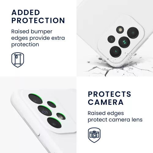 Husa Kwmobile pentru Samsung Galaxy A33 5G, Silicon, Alb, 57833.48