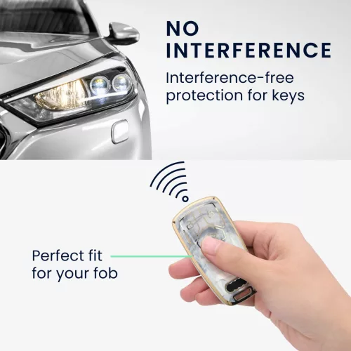 Husa Cheie Auto pentru Audi 3 Butoane - Smart Key, Kwmobile, Multicolor, Silicon, 52827.03