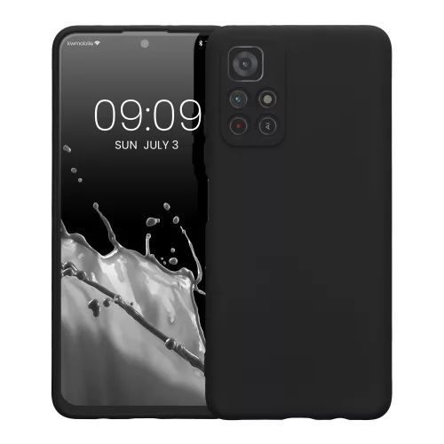 Husa Kwmobile pentru Xiaomi Redmi Note 11S 5G/Poco M4 Pro 5G, Silicon, Negru, 57925.47
