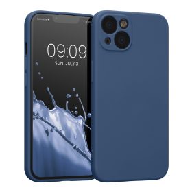   Husa Kwmobile pentru Apple iPhone 13, Silicon, Albastru, 58954.116