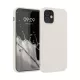 Husa Kwmobile pentru Apple iPhone 12/iPhone 12 Pro, Silicon, Alb, 53938.204