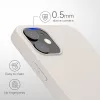 Husa Kwmobile pentru Apple iPhone 12/iPhone 12 Pro, Silicon, Alb, 53938.204