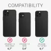 Husa Kwmobile pentru Apple iPhone 12/iPhone 12 Pro, Silicon, Alb, 53938.204