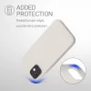 Husa Kwmobile pentru Apple iPhone 12/iPhone 12 Pro, Silicon, Alb, 53938.204