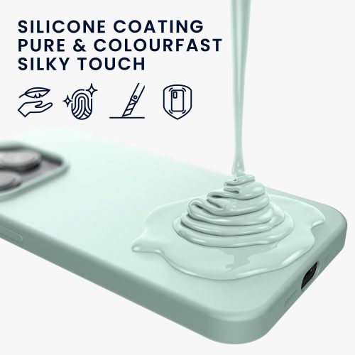 Husa Kwmobile pentru Apple iPhone 14 Plus, Silicon, Verde, 59080.200