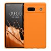 Husa Kwmobile pentru Google Pixel 7a, Portocaliu, Silicon, 61598.15