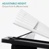 Masa reglabila laptop Navaris, suport 9 unghiuri, pentru birou si acasa, negru, plastic/textil