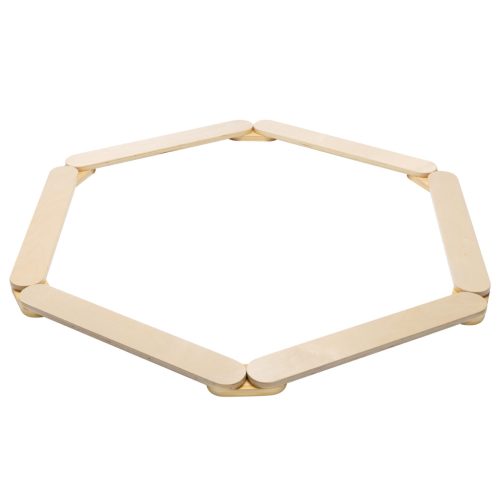 Bara de echilibru din lemn Navaris, 75x19.5x10.5 cm, joaca activa si coordonare, natur, maro, lemn