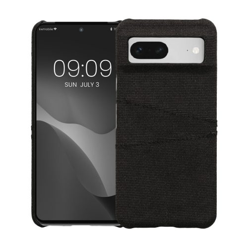 Husa Kwmobile pentru Google Pixel 8, Gri inchis, Textil/Plastic, 61883.19