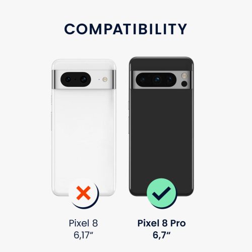 Husa Kwmobile pentru Google Pixel 8 Pro, Negru, Silicon, 61860.01