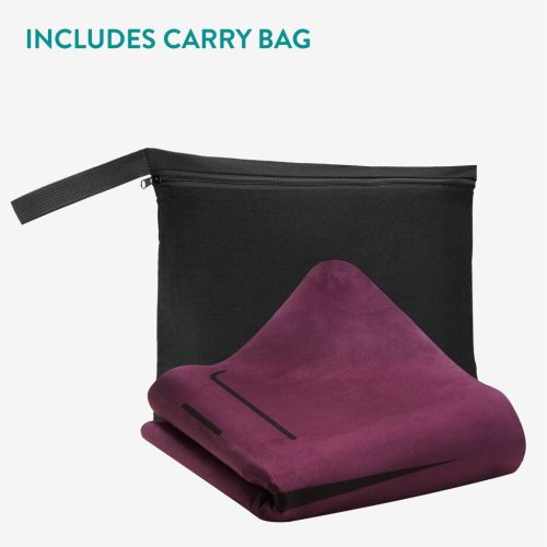 Saltea yoga pliabila Navaris, 183x61x0.15 cm, usor de transportat, eco, negru, cauciuc/bumbac