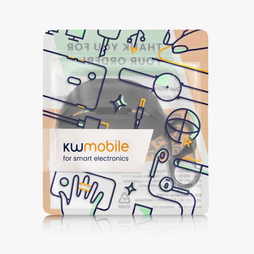 Husa Casti Kwmobile pentru Asus ROG TWS, Negru, Silicon, KWM000024SJ001C