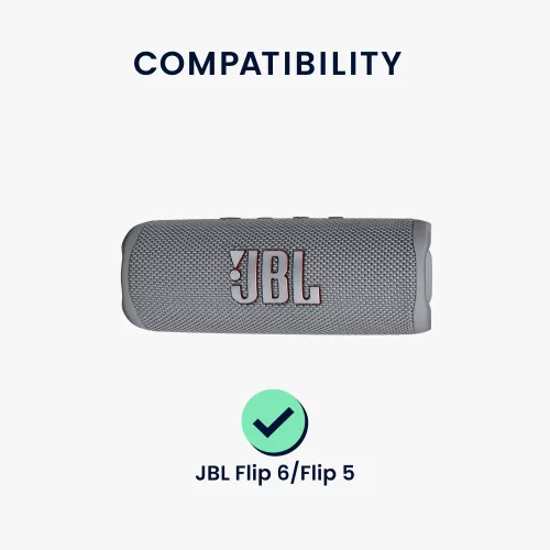Husa Kwmobile pentru JBL Flip 6/Flip 5, Negru, Silicon, KWM000024SO001C