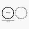 Rama cadran Kwmobile pentru Samsung Galaxy Watch 6 Classic, Negru/Argintiu, Aluminiu, KWM000024TK001C