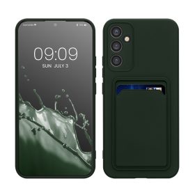  Husa Kwmobile pentru Samsung Galaxy A34 5G, Verde inchis, Silicon, KWM0000191B004C