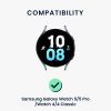 Curea Kwmobile pentru Samsung Galaxy Watch 5/Galaxy Watch 5 Pro/Galaxy Watch 4, Roz deschis, Nylon, KWM000024XZ002C