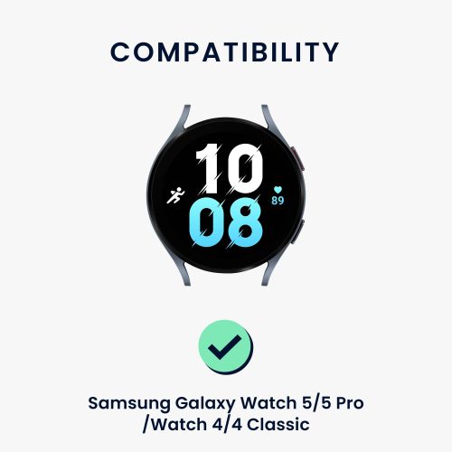 Curea Kwmobile pentru Samsung Galaxy Watch 5/Galaxy Watch 5 Pro/Galaxy Watch 4, Roz deschis, Nylon, KWM000024XZ002C