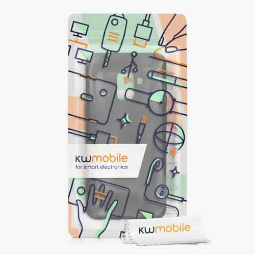 Husa Kwmobile pentru Samsung Galaxy A8 (2018), Gri, Silicon, KWM0000093L012C