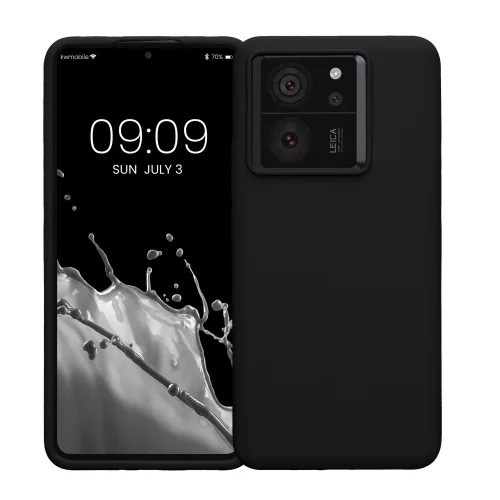 Husa Kwmobile pentru Xiaomi 13T/13T Pro, Negru, Silicon, KWM000020IT001C